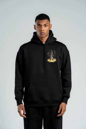 Printed Hoodie ( king Anubis  )